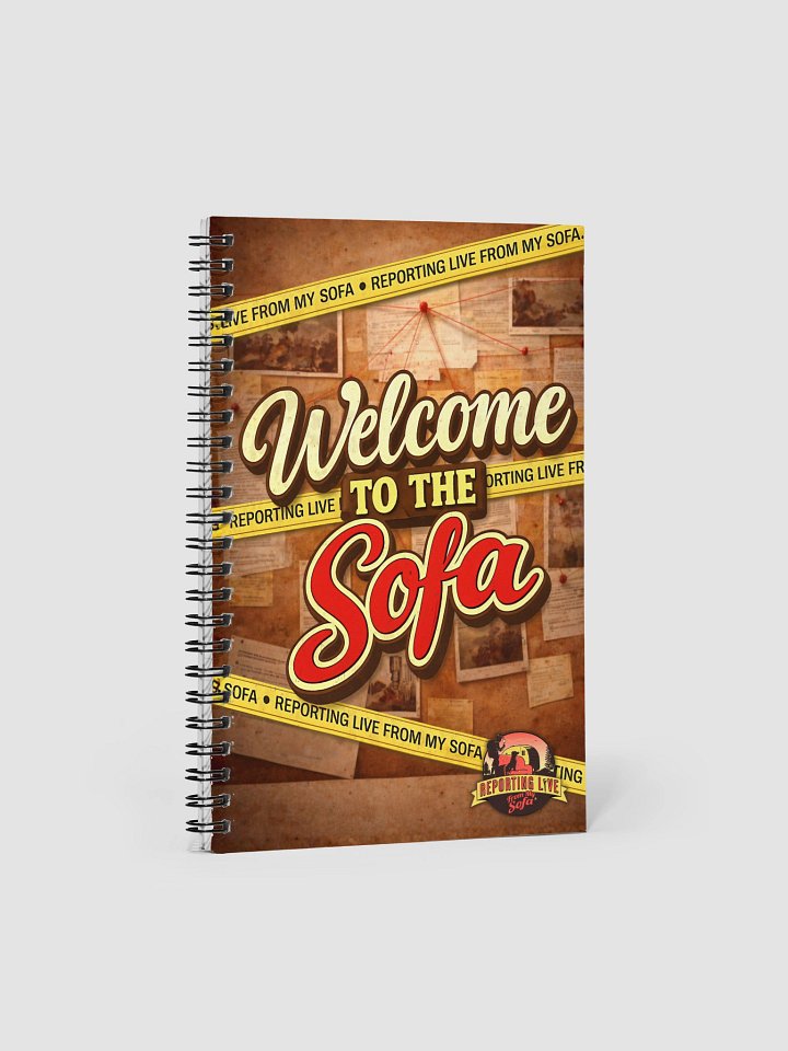 Welcome to the Sofa Crime Board Spiral Notebook product image (1)