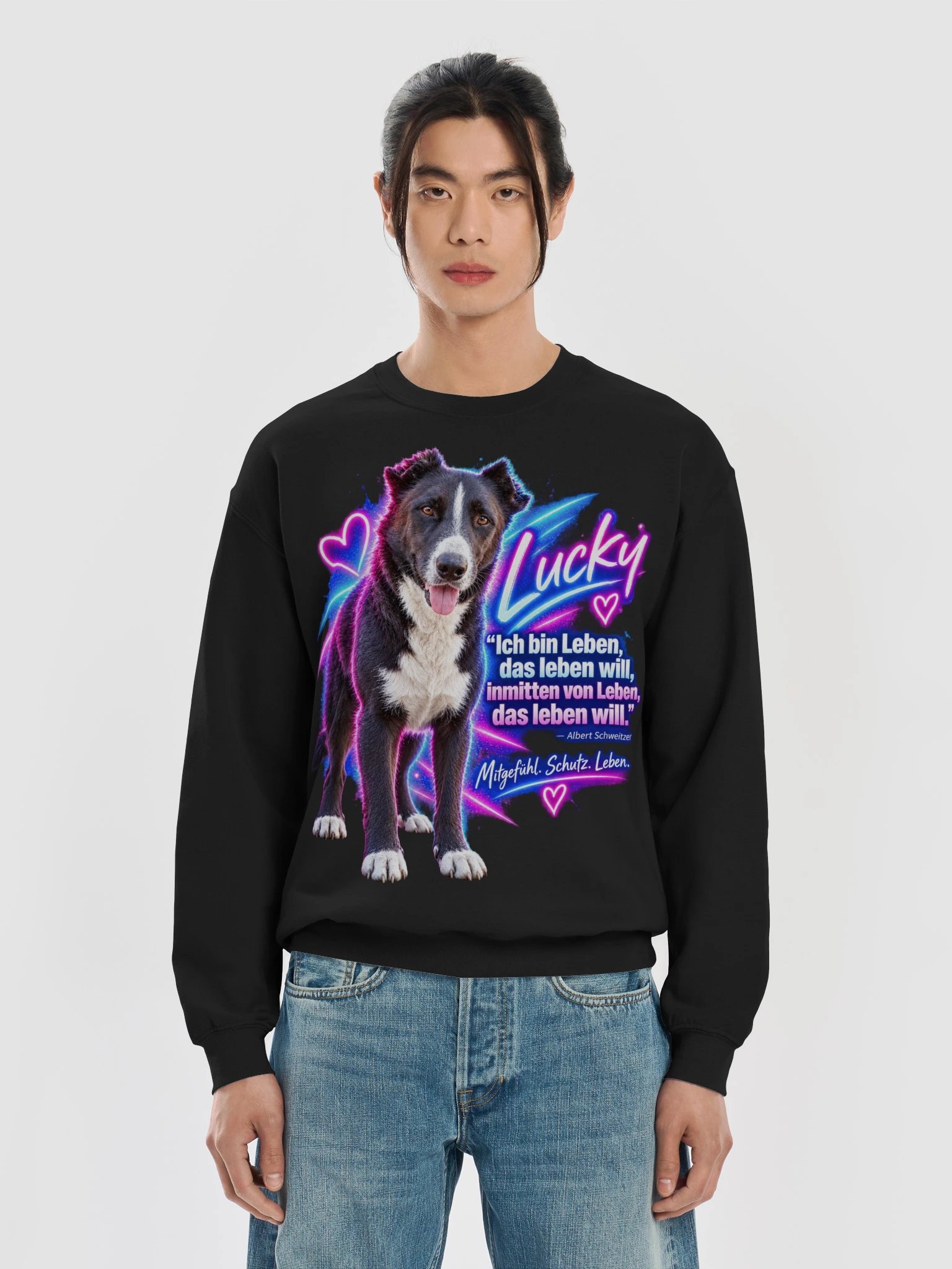 Lucky – Mitgefühl. Schutz. Leben. Crewneck product image (17)