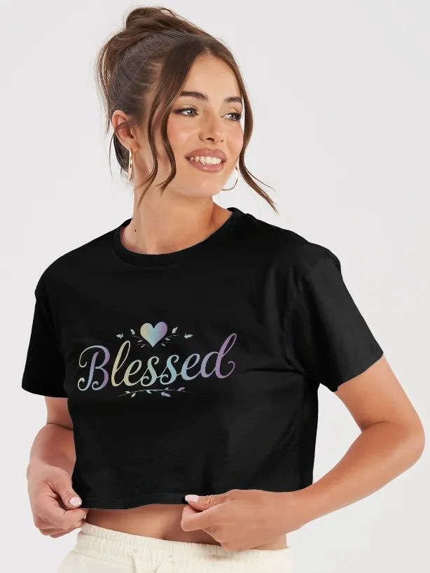 Blessed Premium Cropped Top product image (1)