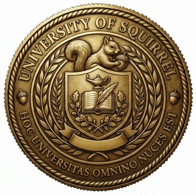 University of Squirrel degree parchment product image (3)