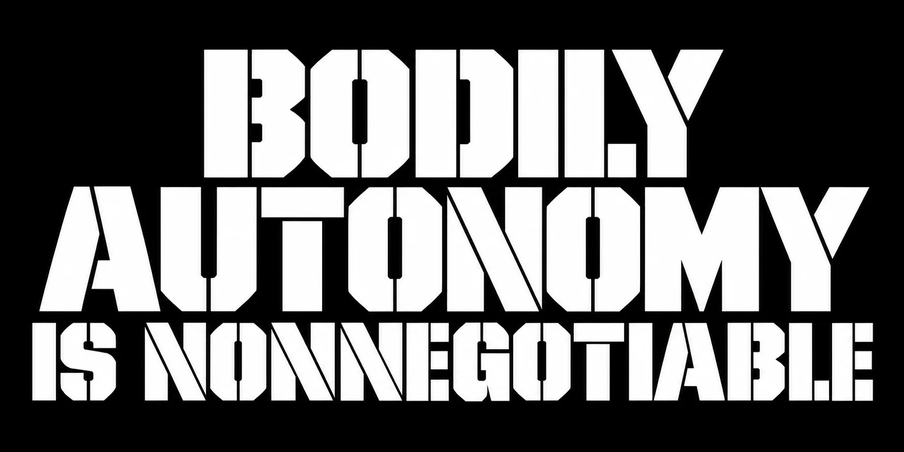 Bodily Autonomy Is Nonnegotiable – Sticker product image (1)
