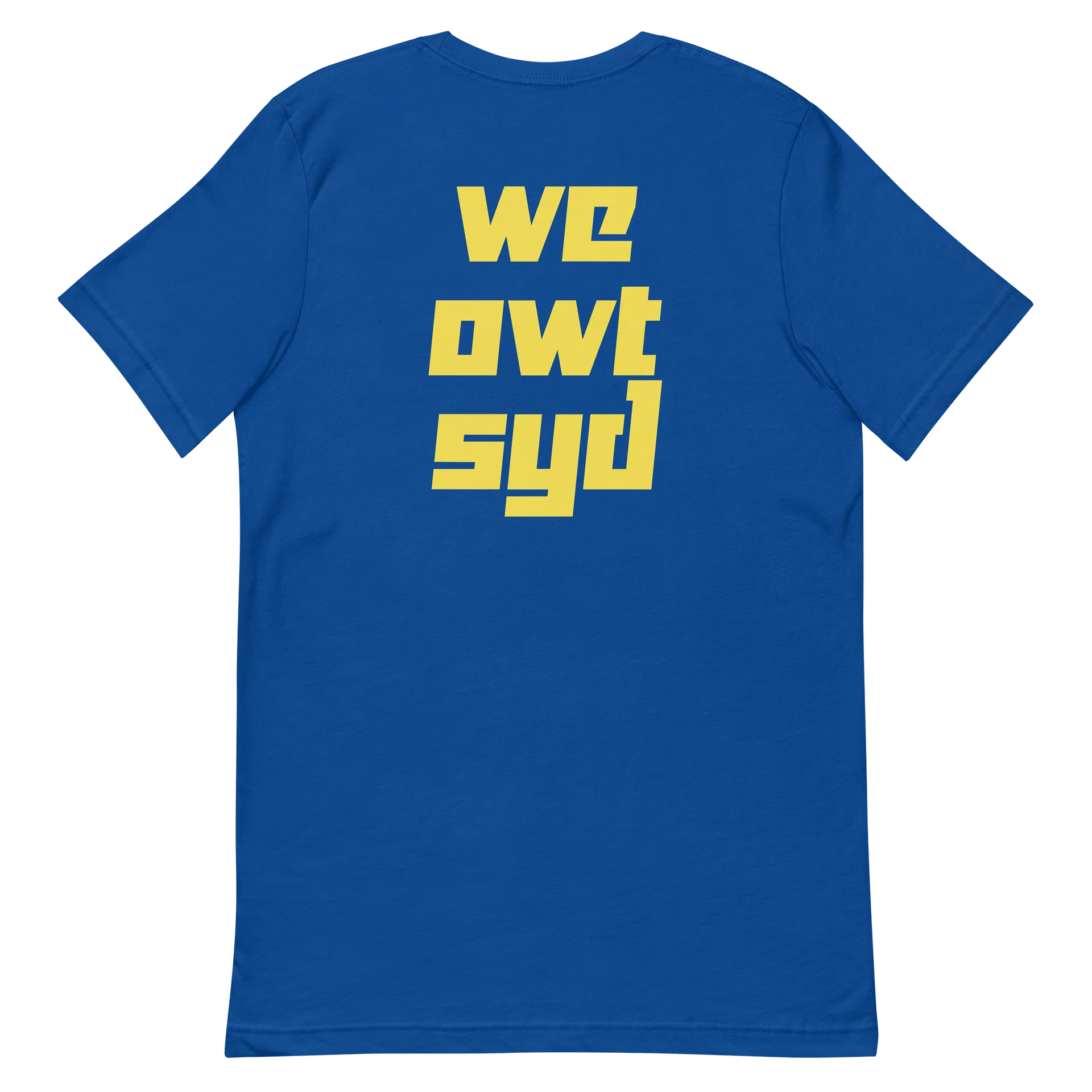 WeOwtsyd Premium T-Shirt - Chest Logo - Blue Yellow product image (6)