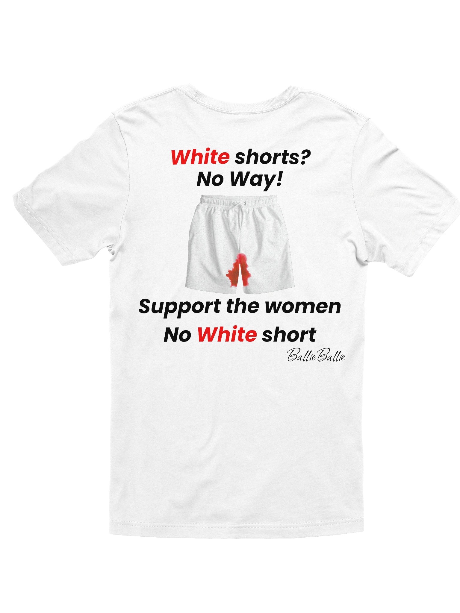 White short? No Way! Support the women No white short product image (2)