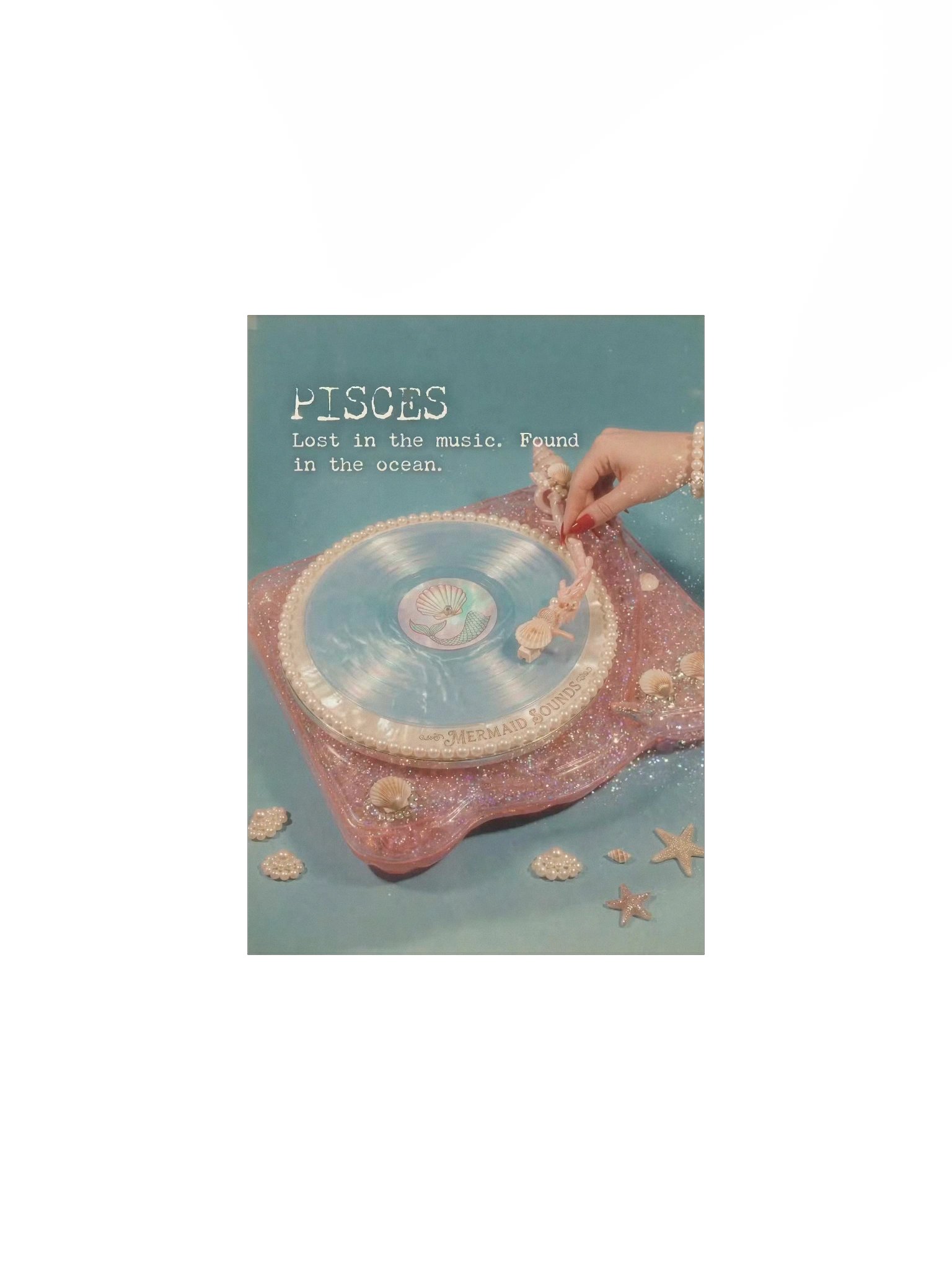 Pisces Mermaid Zodiac Print product image (1)