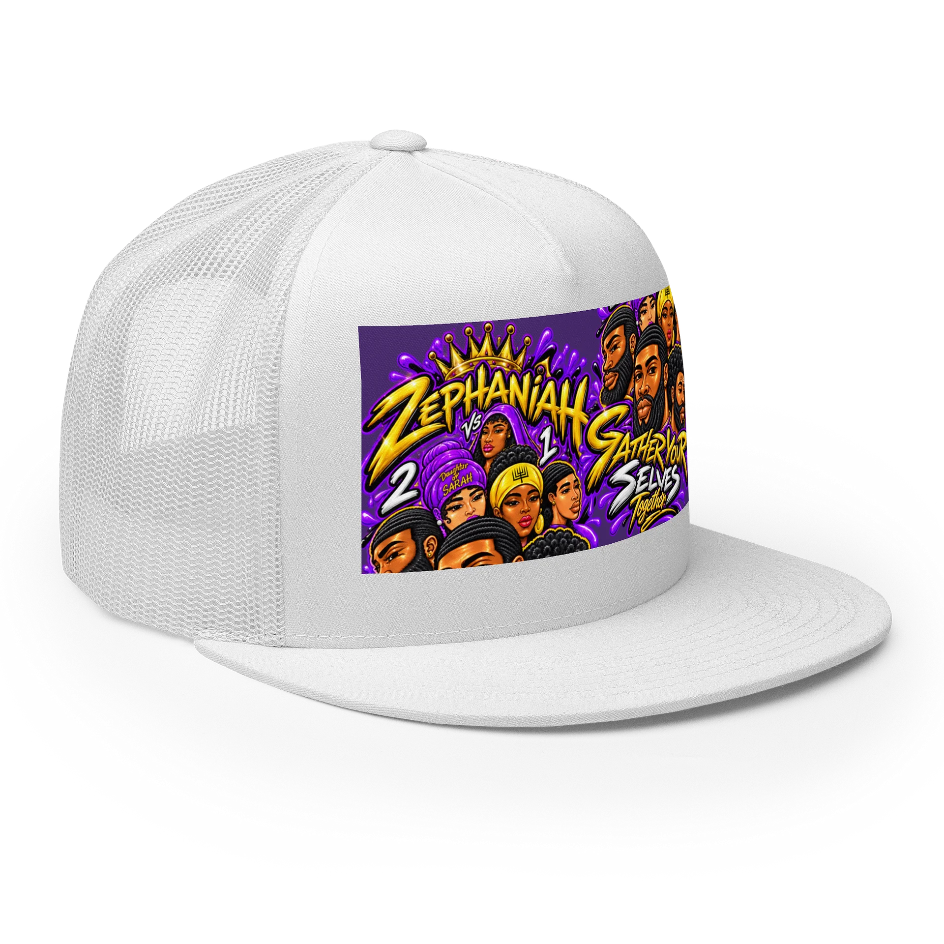 Zephaniah 2 vs 1 Graphic Trucker Cap product image (6)