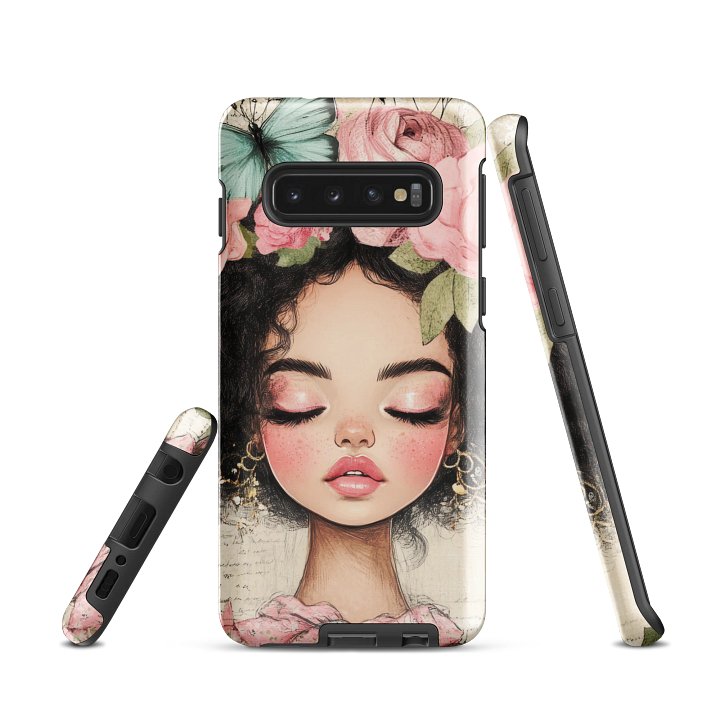 Boho Butterfly Girl Tough Phone Case for Samsung® – Artistic Protective Cover product image (2)