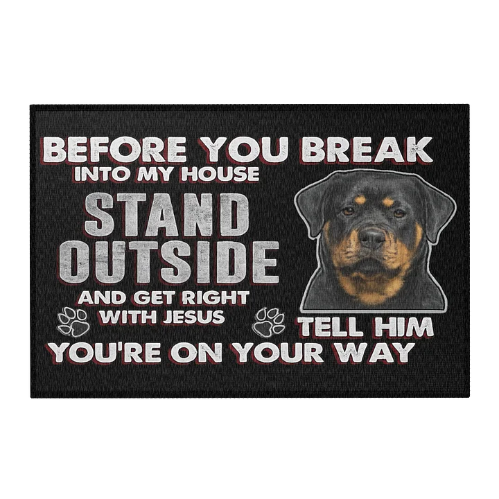 Rottweiler Welcome Mat product image (1)