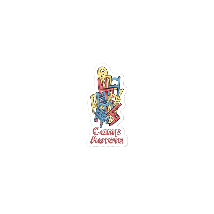 Stacking Chairs Die-Cut Sticker product image (1)