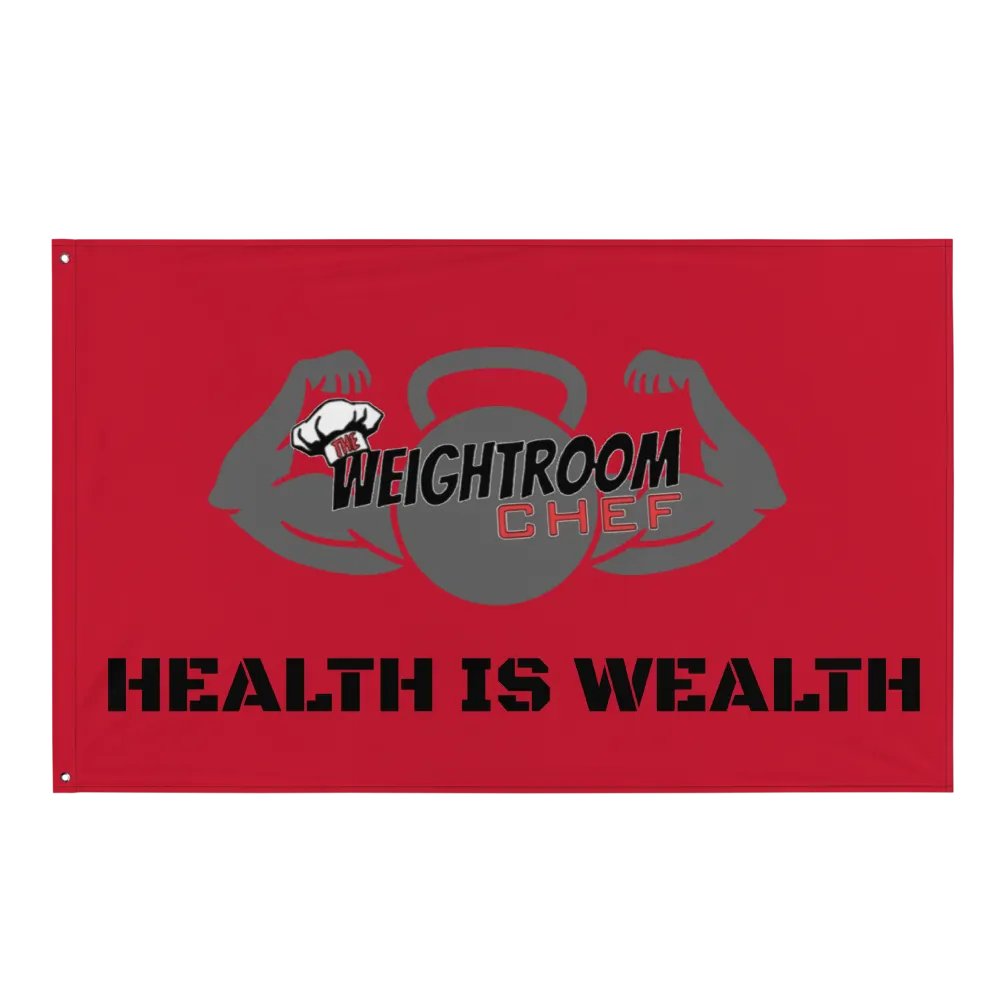 THE HEALTH IS WEALTH FLAG product image (1)
