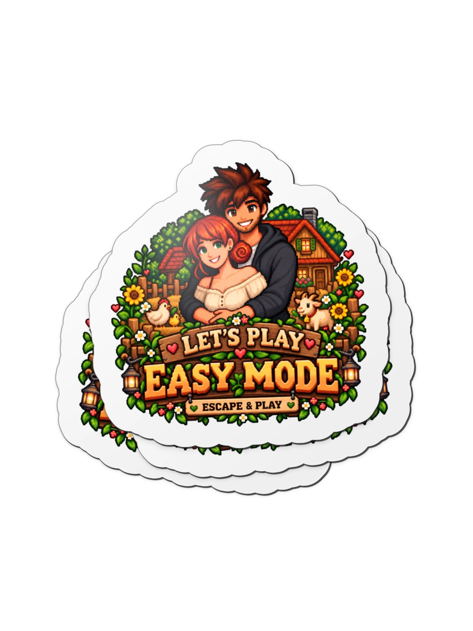 Cozy Farm Adventure Magnet – 4" × 4" product image (2)