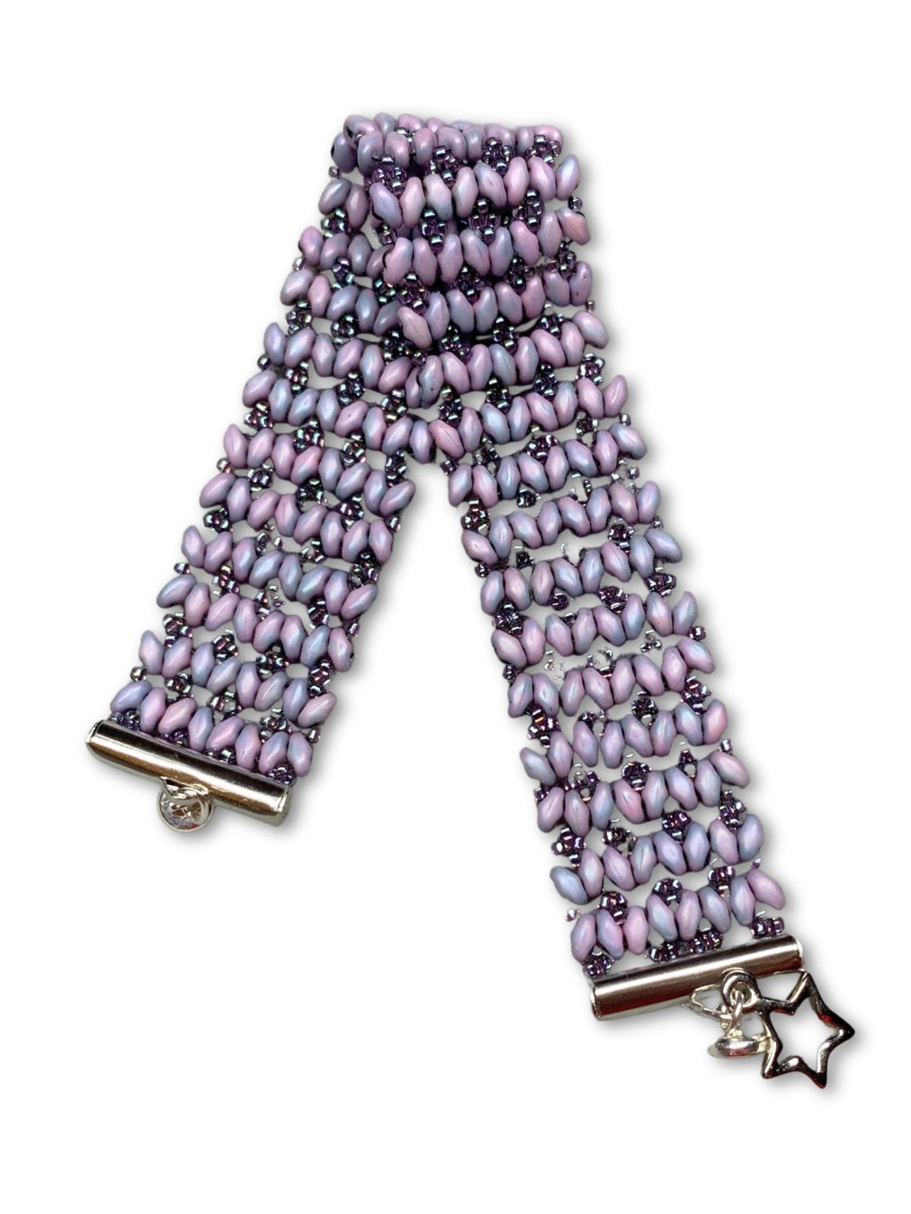 Beaded Butterfly Bracelet - Purple product image (2)