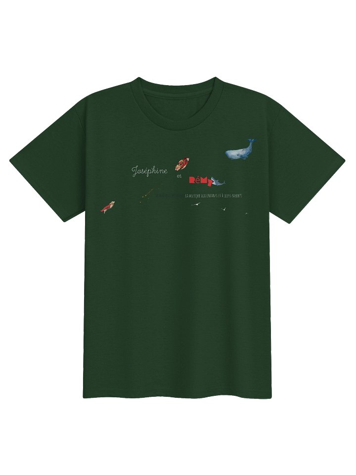 Whimsical Musical Joséphine et Rémy Kids Sports Tee product image (1)