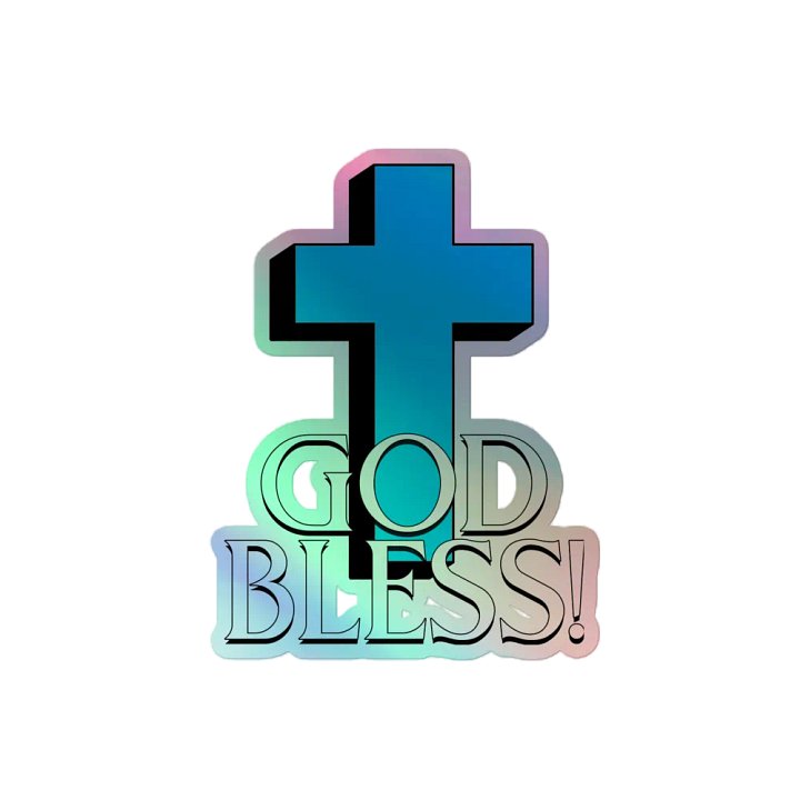 God Bless Holo-Sticker product image (2)