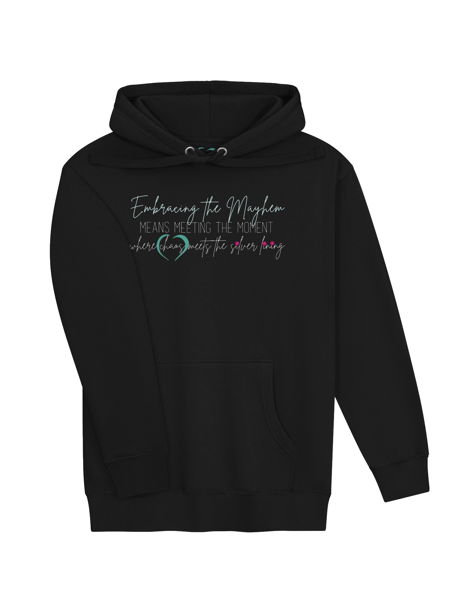 Embrace the Mayhem Hoodie | light logo product image (3)