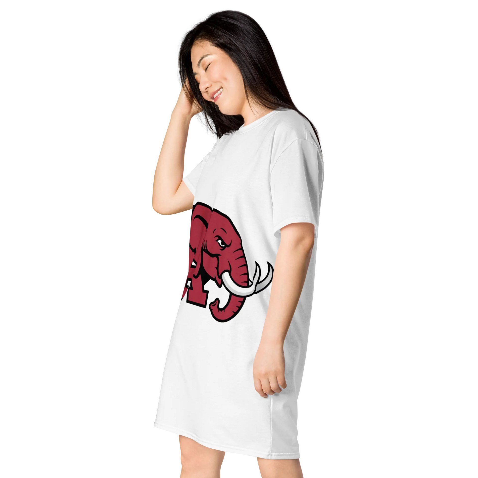 Red Elephant All-Over T-Shirt Dress product image (3)