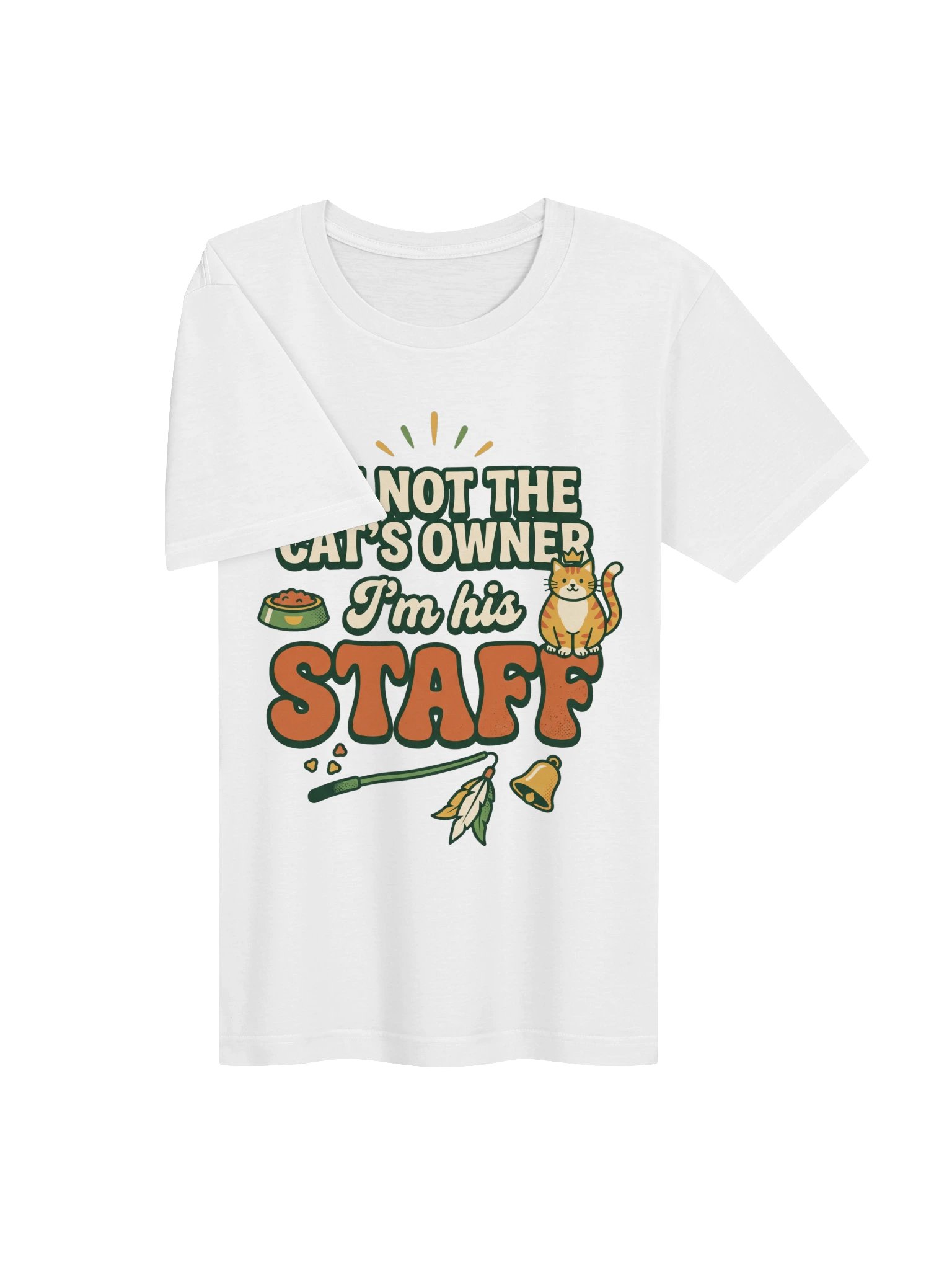 I'm Not The Cat's Owner I'm His Staff Shirt - Funny Cat Dad Gift product image (3)