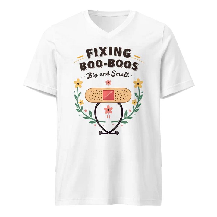 Healing Floral V-Neck Tee product image (1)