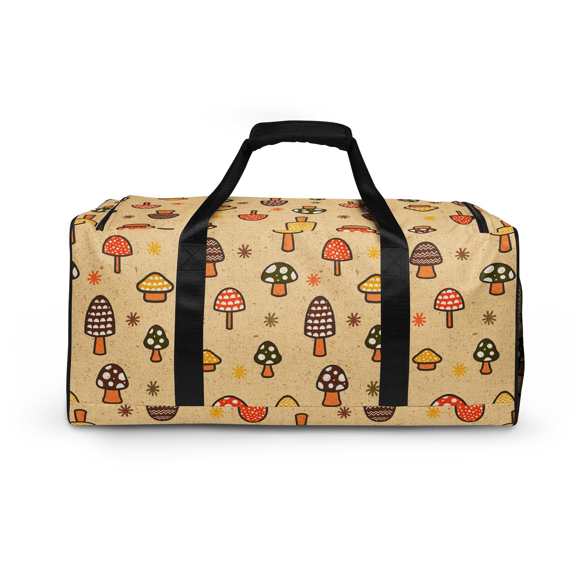 1970s Retro Mushrooms Duffel Bag product image (4)