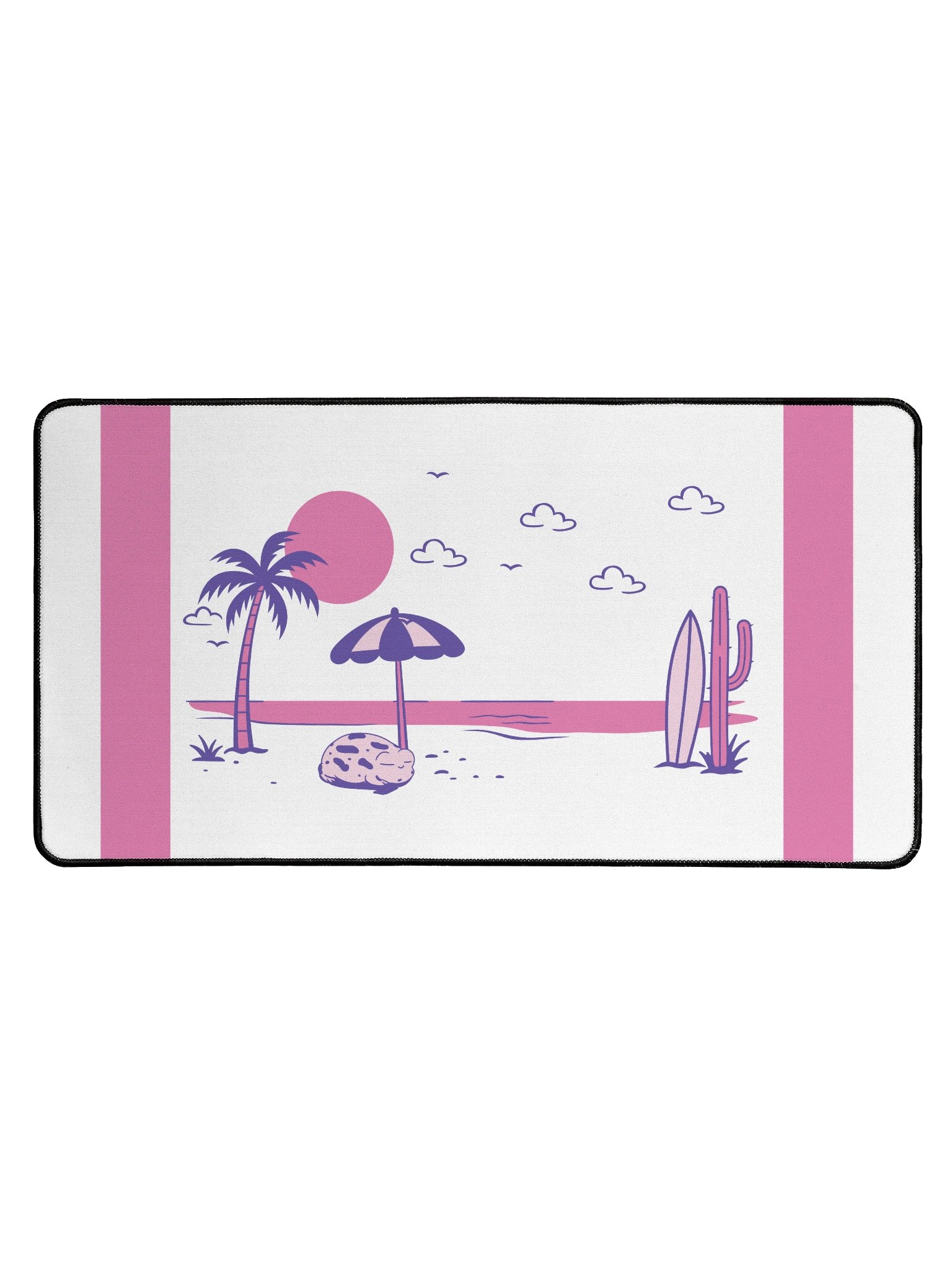 Pink Beach Sunset Desk Mat product image (1)