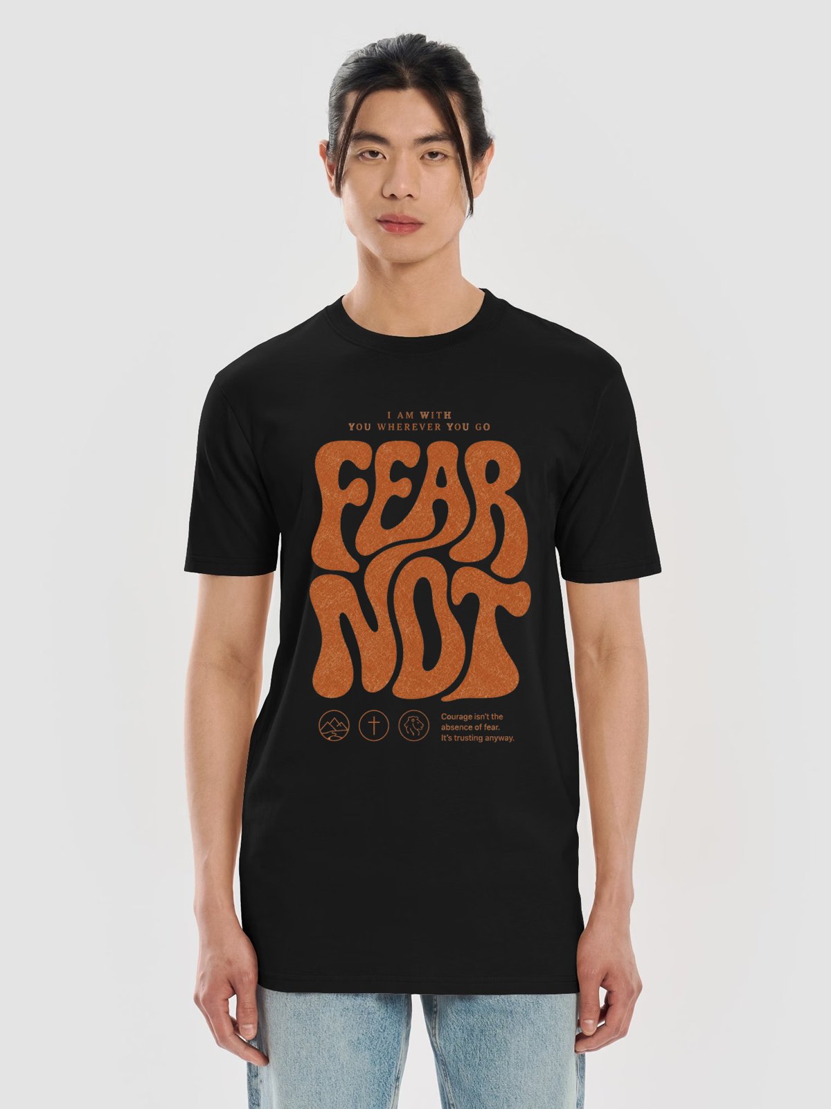 FEAR Courage Christian Graphic Tee product image (1)