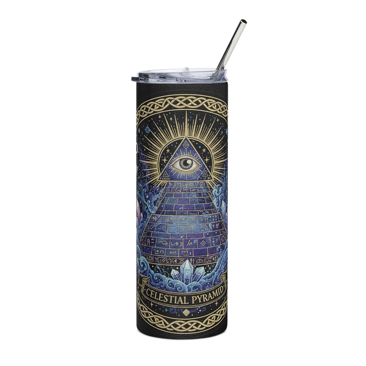 Celestial Eye Pyramid Stainless Steel Tumbler product image (1)