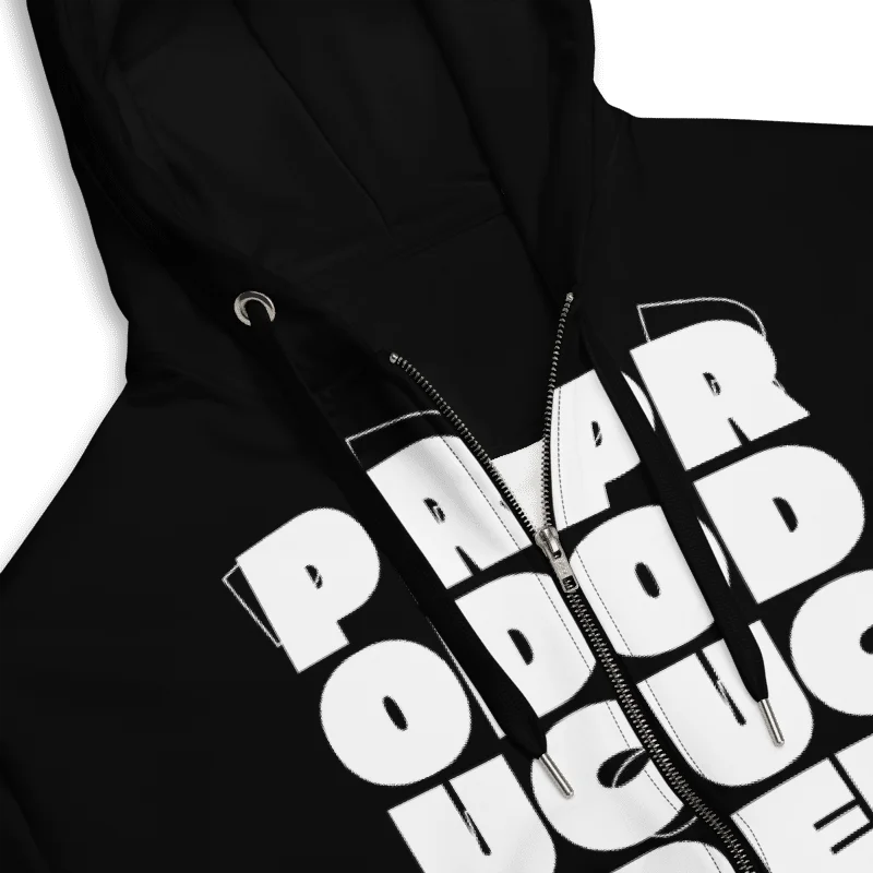 PRODUCER Block Type Zip Hoodie - Black product image (3)
