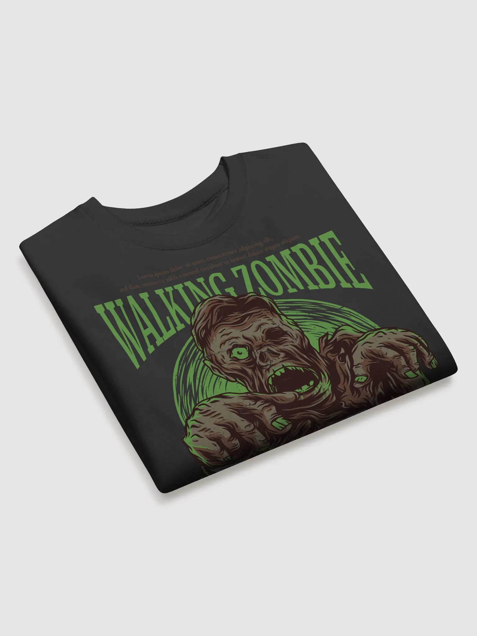 Decaying Zombie Green Circle Sweatshirt product image (3)