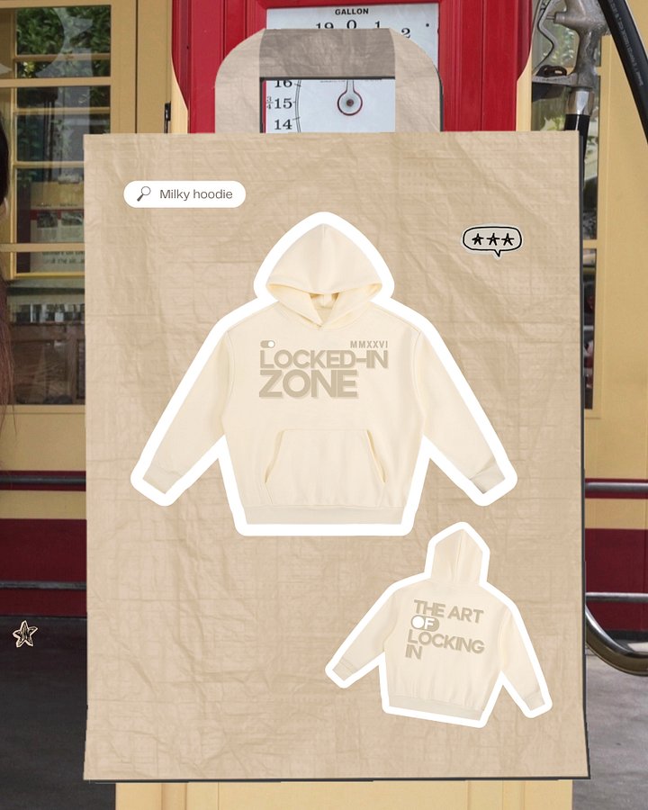 Milky hoodie (heavyweight) product image (1)