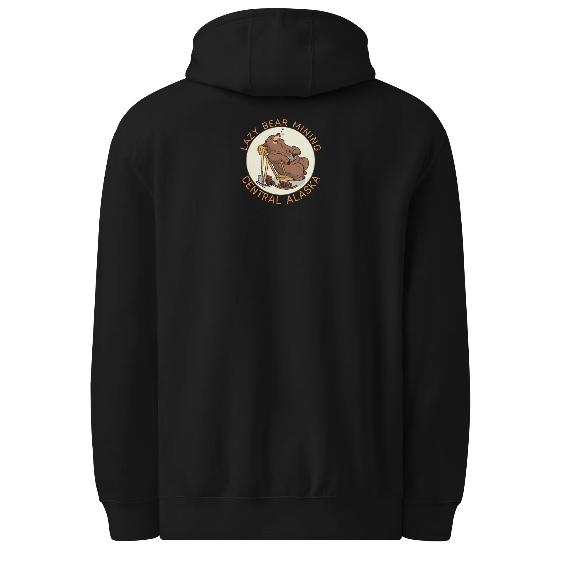 Lazy bear hoodie black product image (2)