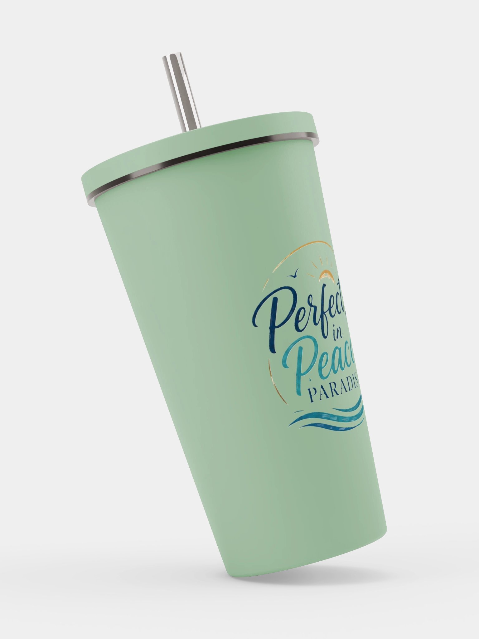 Perfect in Peace Paradise Insulated Tumbler with Straw product image (2)