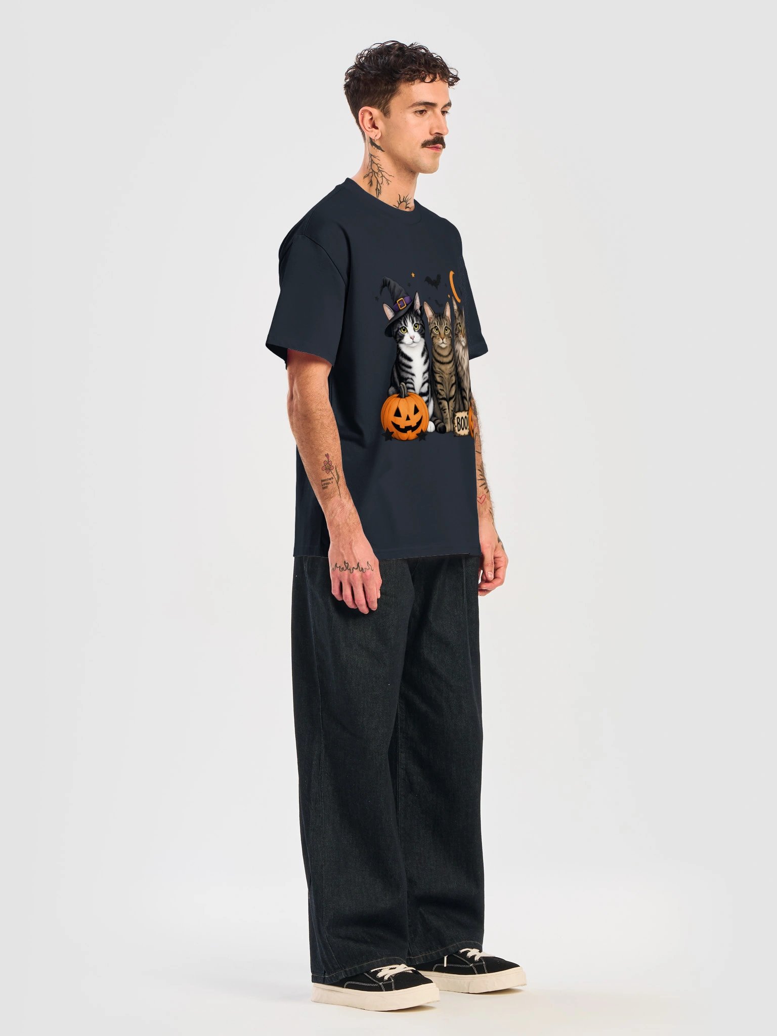 Cute Spooky Cat Trio T-Shirt product image (23)
