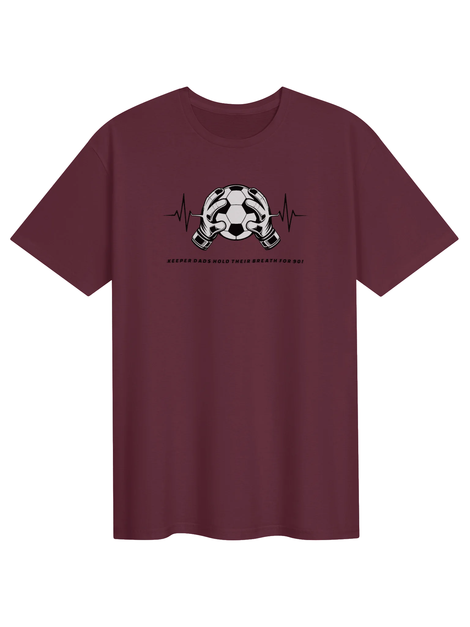 Goalkeeper Dad Heartbeat Tee product image (1)