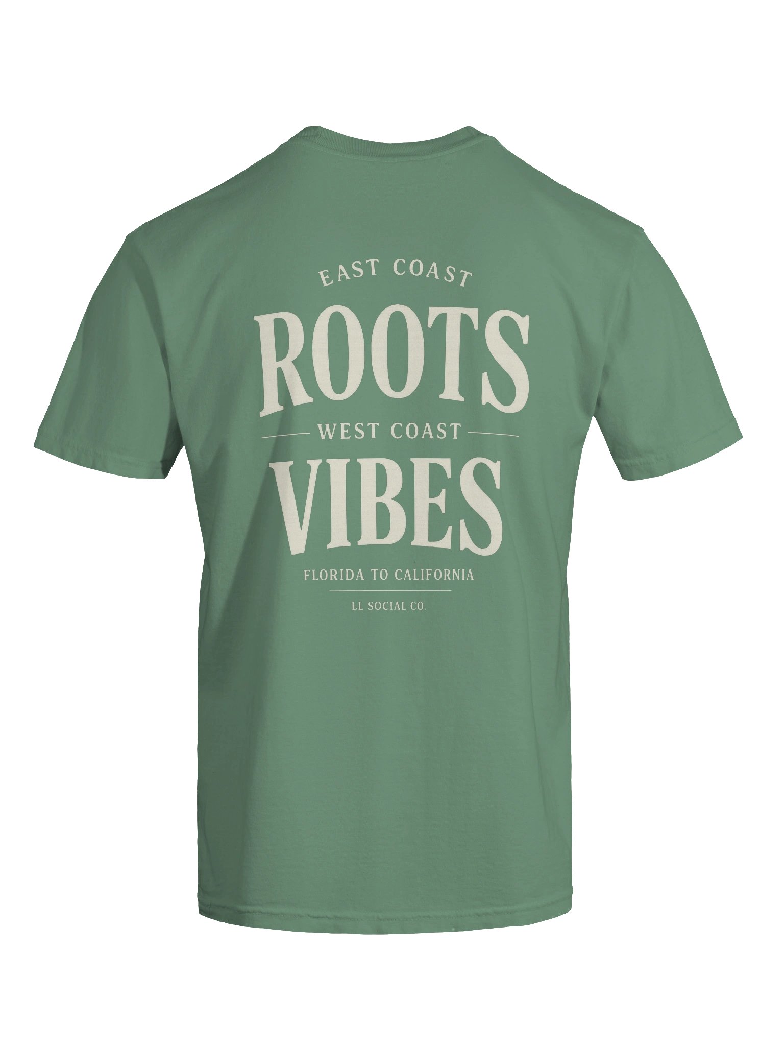 Social Co. East Coast Roots / West Coast Vibes Tee — Florida to California — Ivory product image (7)