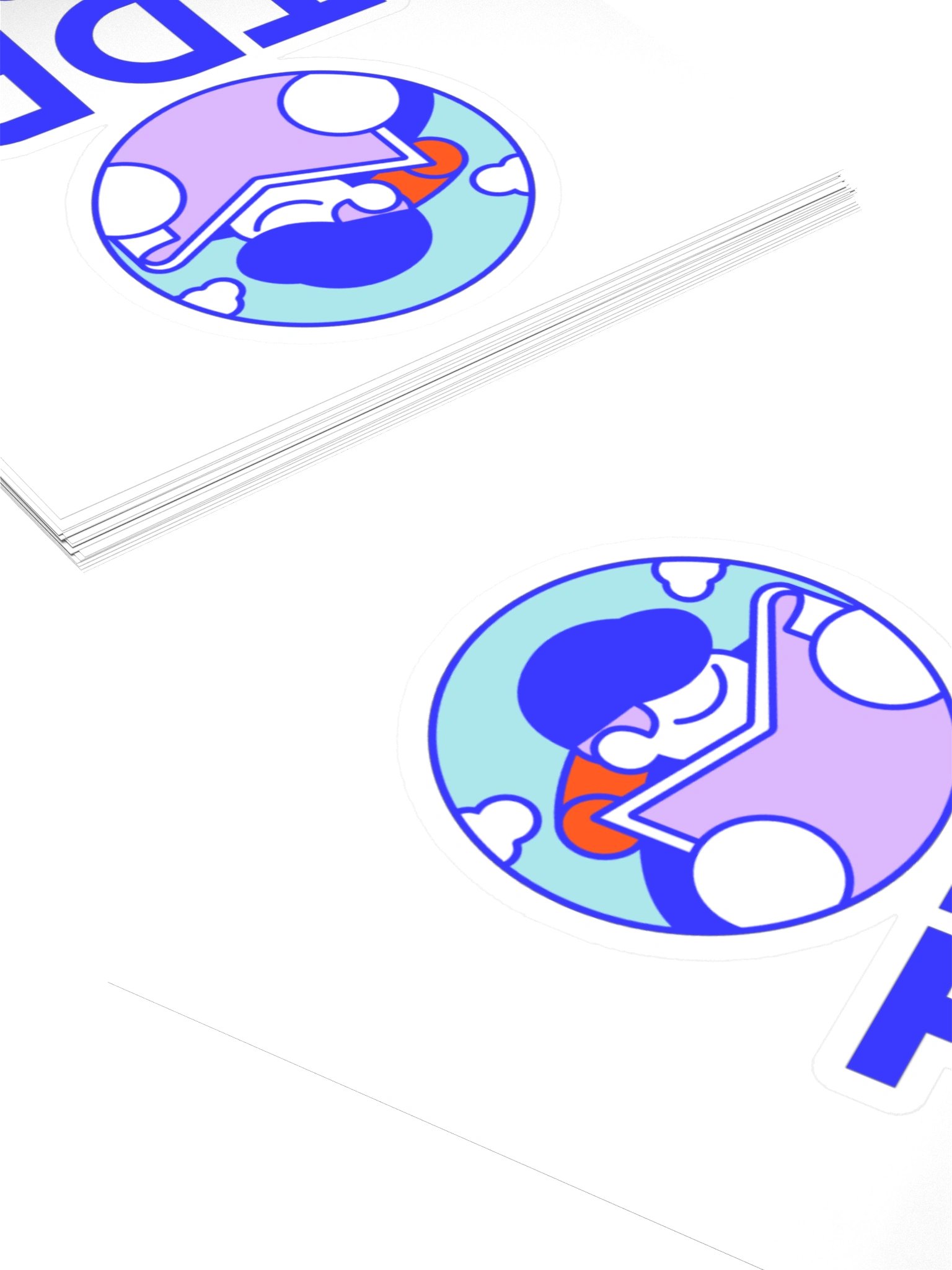TDR Explorer Reading Logo Kiss Cut Sticker product image (4)