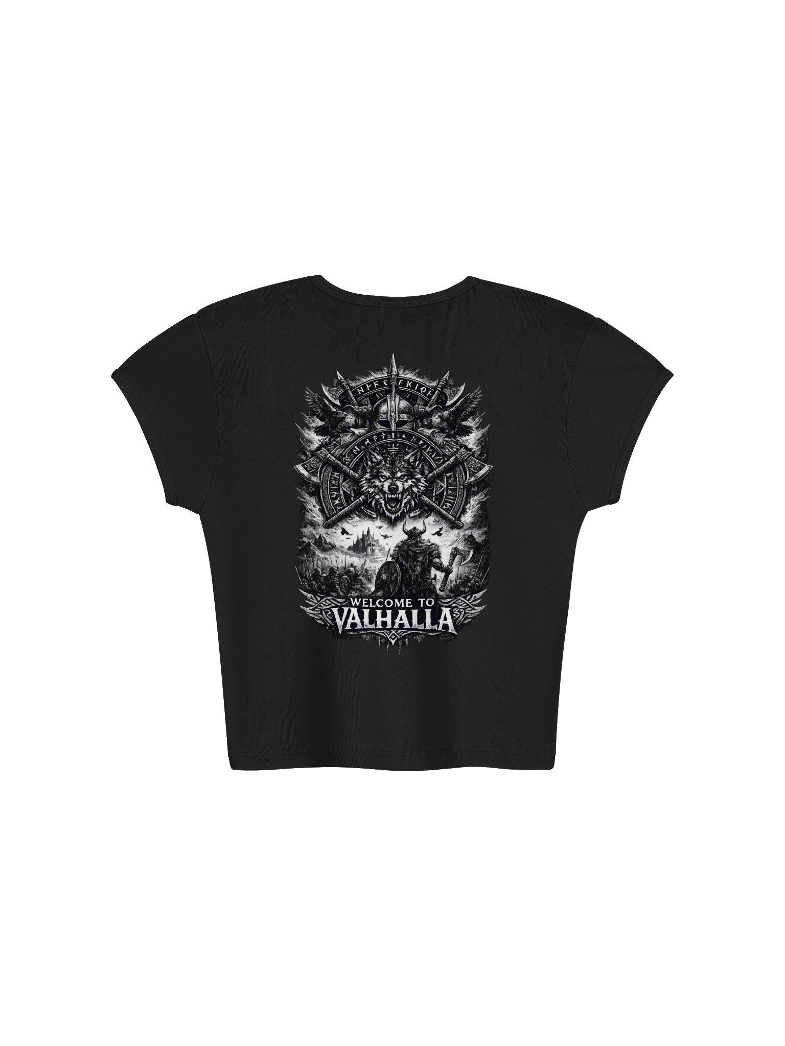 Viking Hardstyle | Welcome to Valhalla | Women's Ribbed Crop Top product image (2)