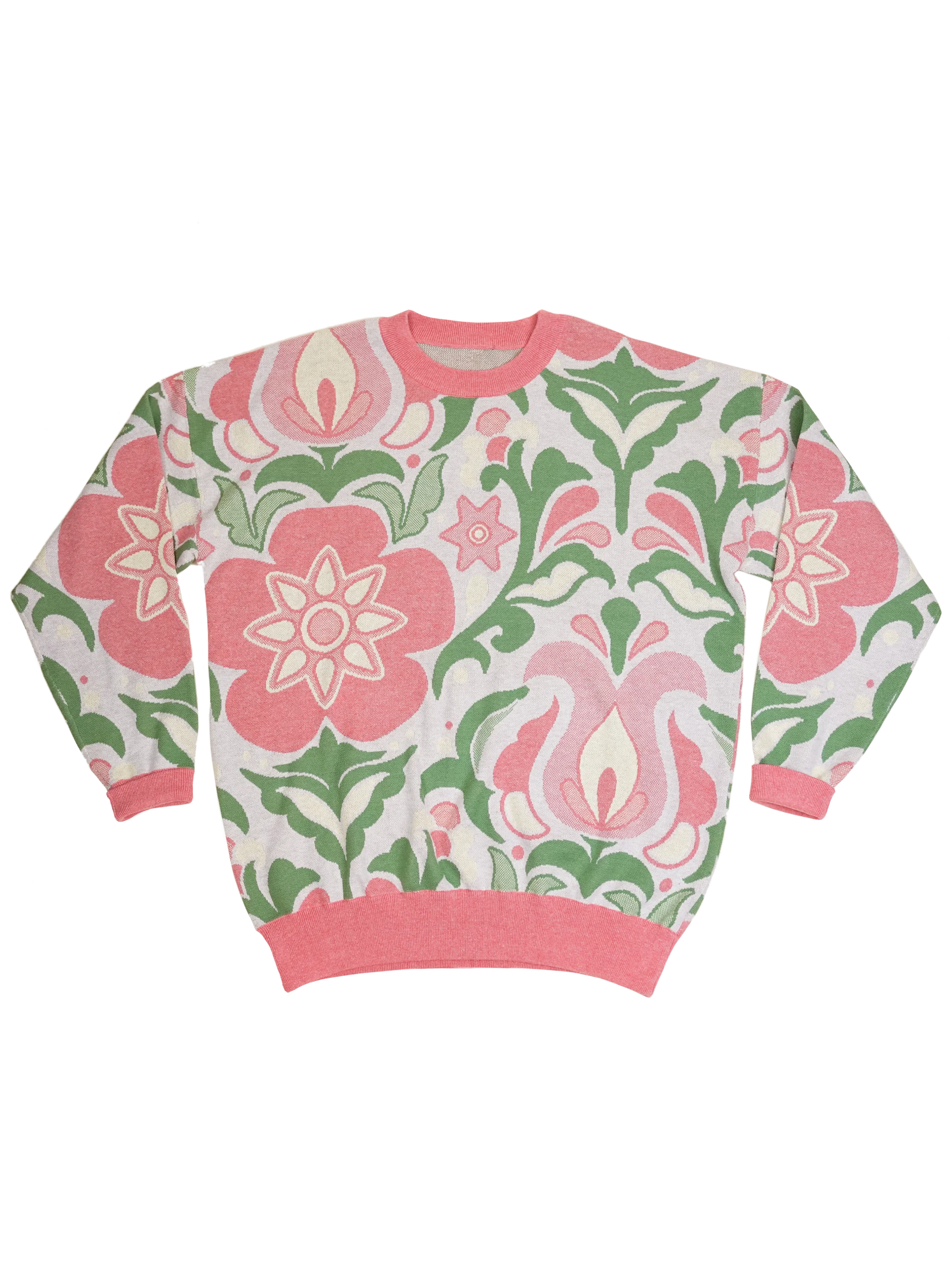Botanical Wallpaper Sweater - Coral product image (3)