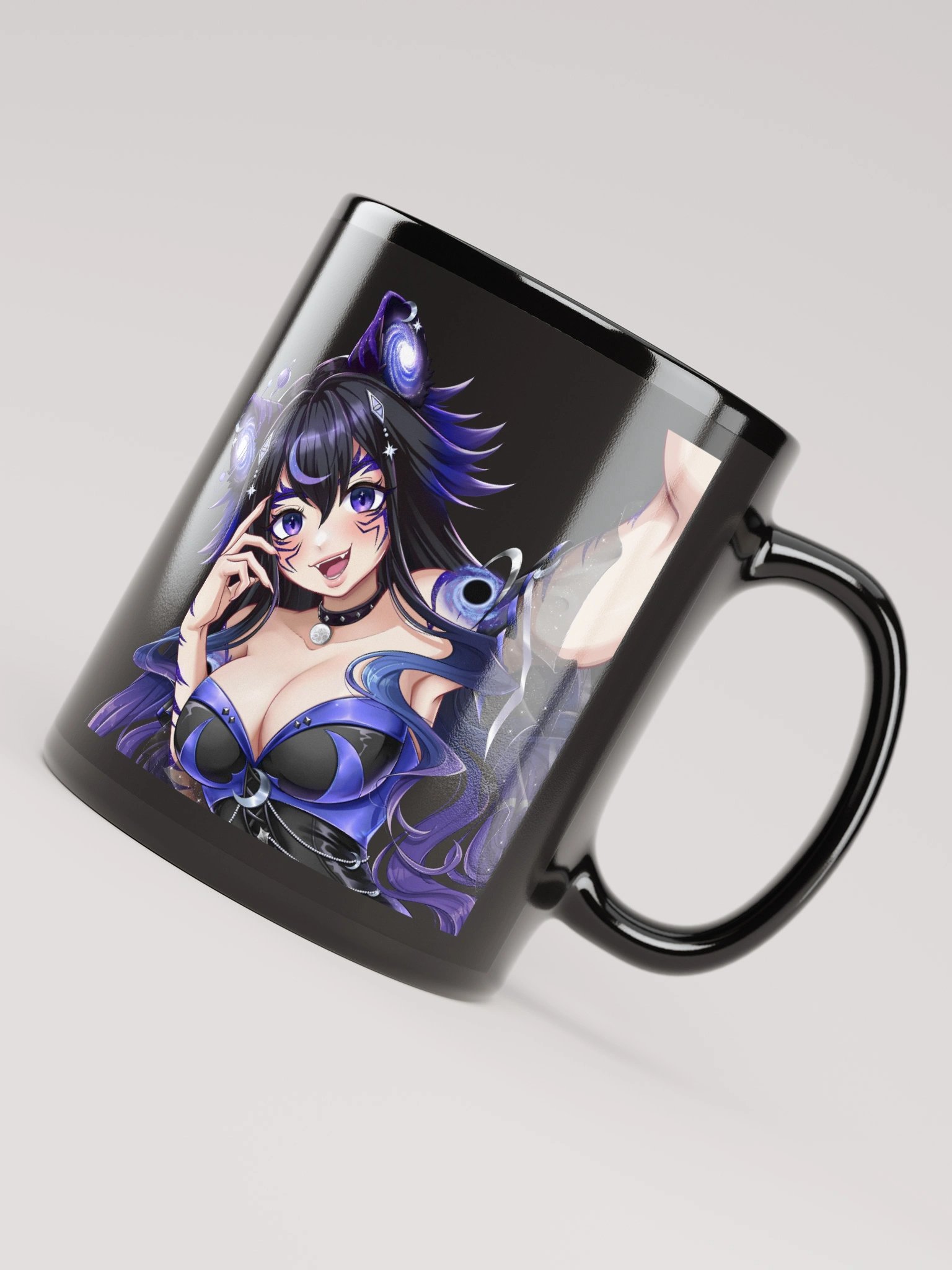 Moona Selfi Black Glossy Mug product image (4)