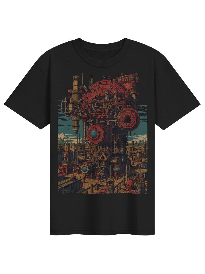 Retro-Futurist Machine City Heavyweight T-Shirt product image (1)