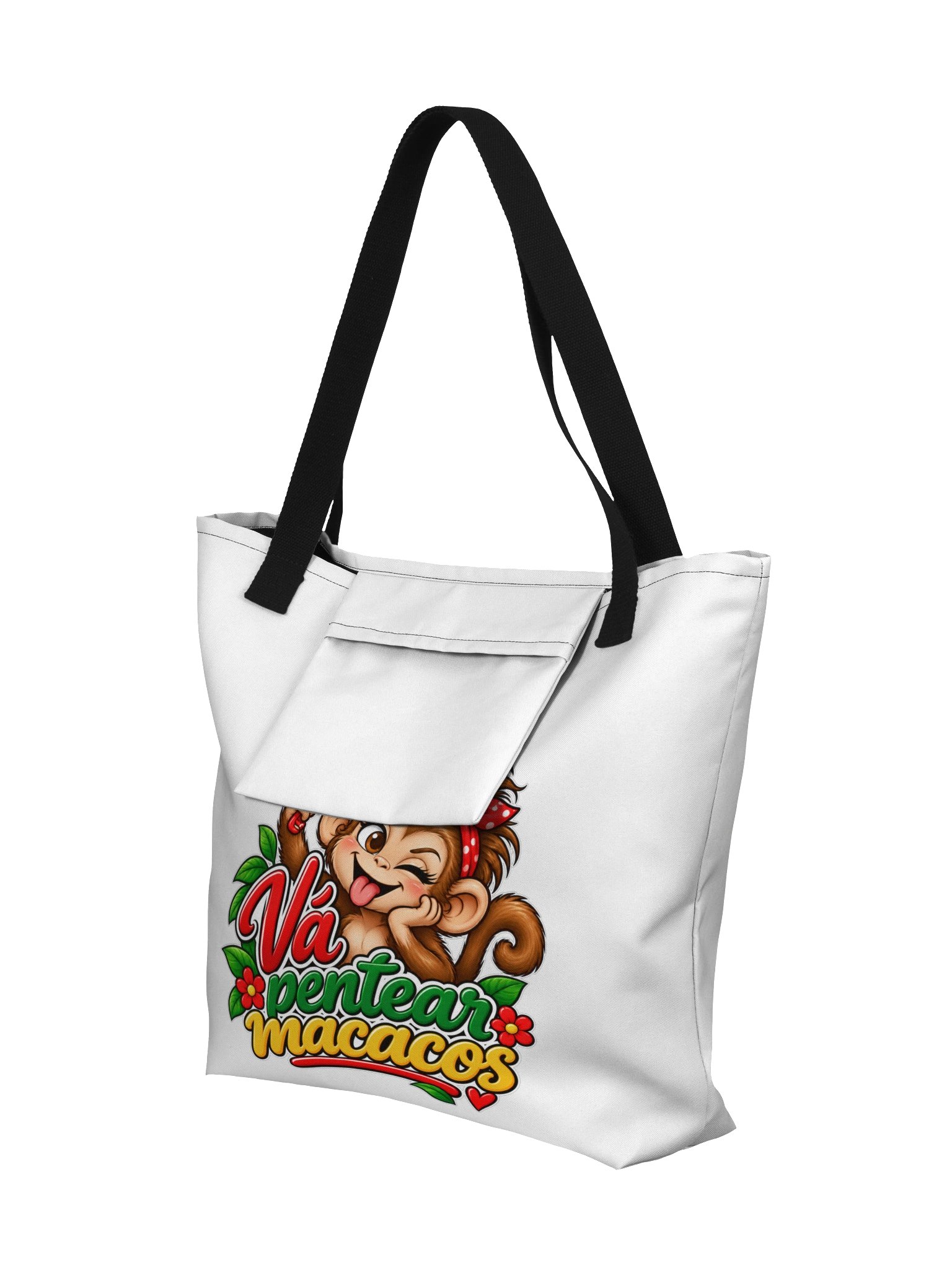 Vá Pentear Macacos – Funny Portuguese Saying Tote Bag product image (5)
