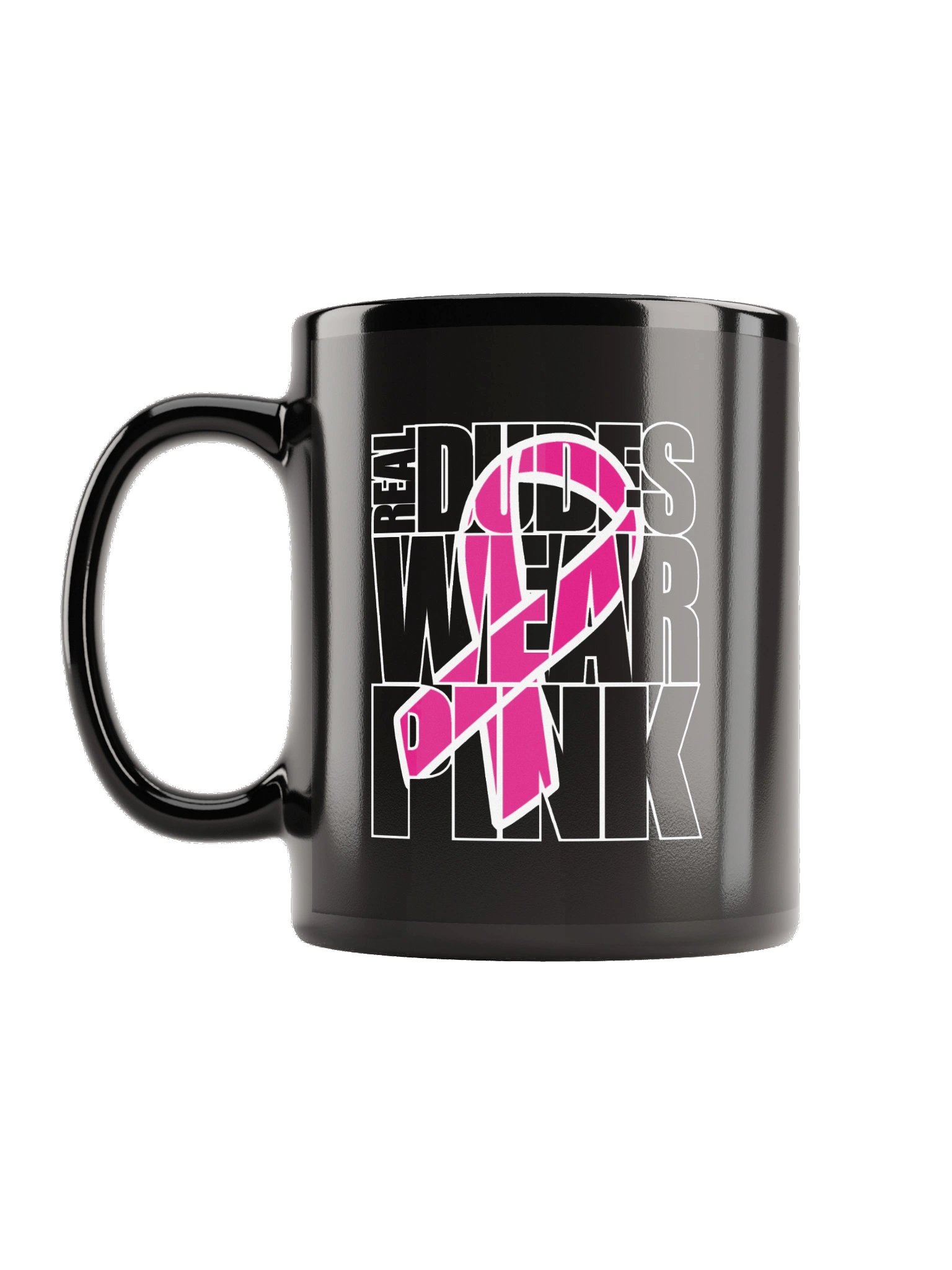 Real Dudes Wear Pink Beverage Mug - Dark Mode 😎 product image (1)