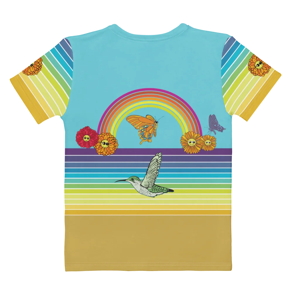Womens Rainbow Butterfly Dream T-shirt product image (2)