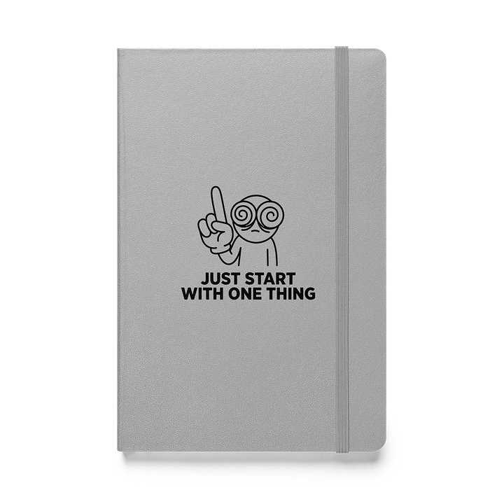 Just Start With One Thing Journal, Burnout Recovery Notebook, Gentle Progress Planner, Anti Overwhelm Daily Journal, Mental Health Self Care Notebook product image (1)