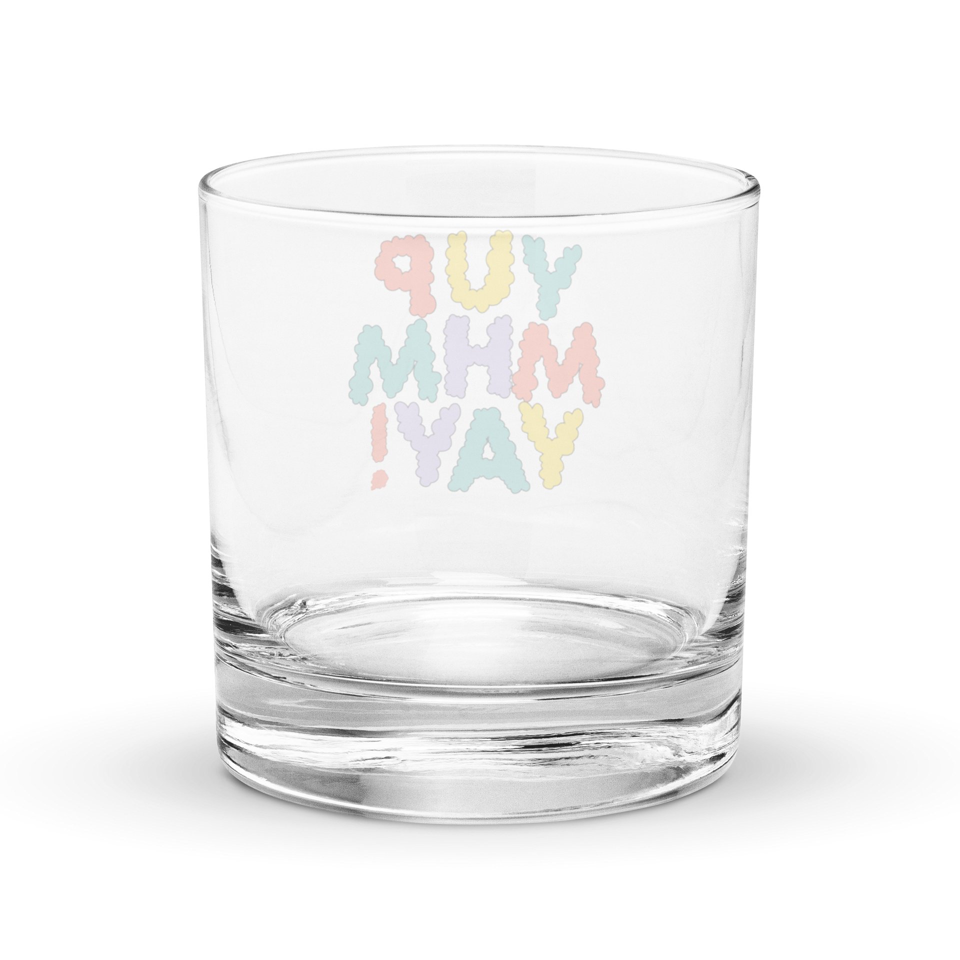 YUP MHM YAY! Colorful Bubble Rocks Glass product image (4)