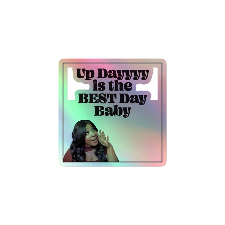 Porshia's Up Dayyyy Holographic Sticker Sheet product image (1)