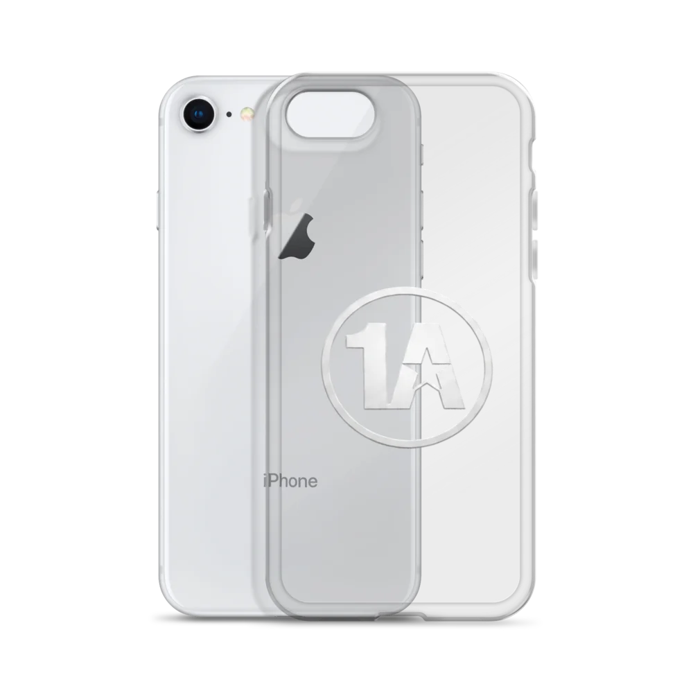 1A Metallic Logo Clear iPhone Case product image (55)