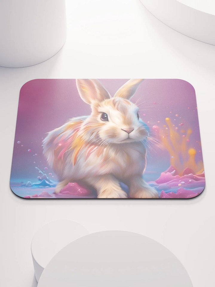 Colorful Bunny Mouse Pad product image (1)