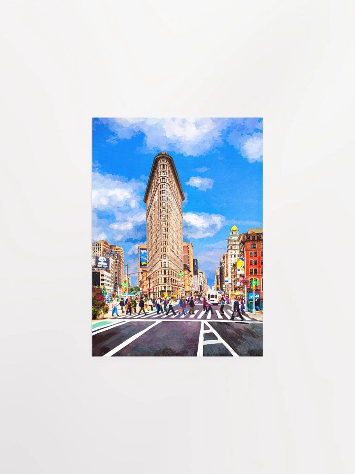 New York City’s Iconic Flatiron Building – Manhattan Studio Art Print product image (1)