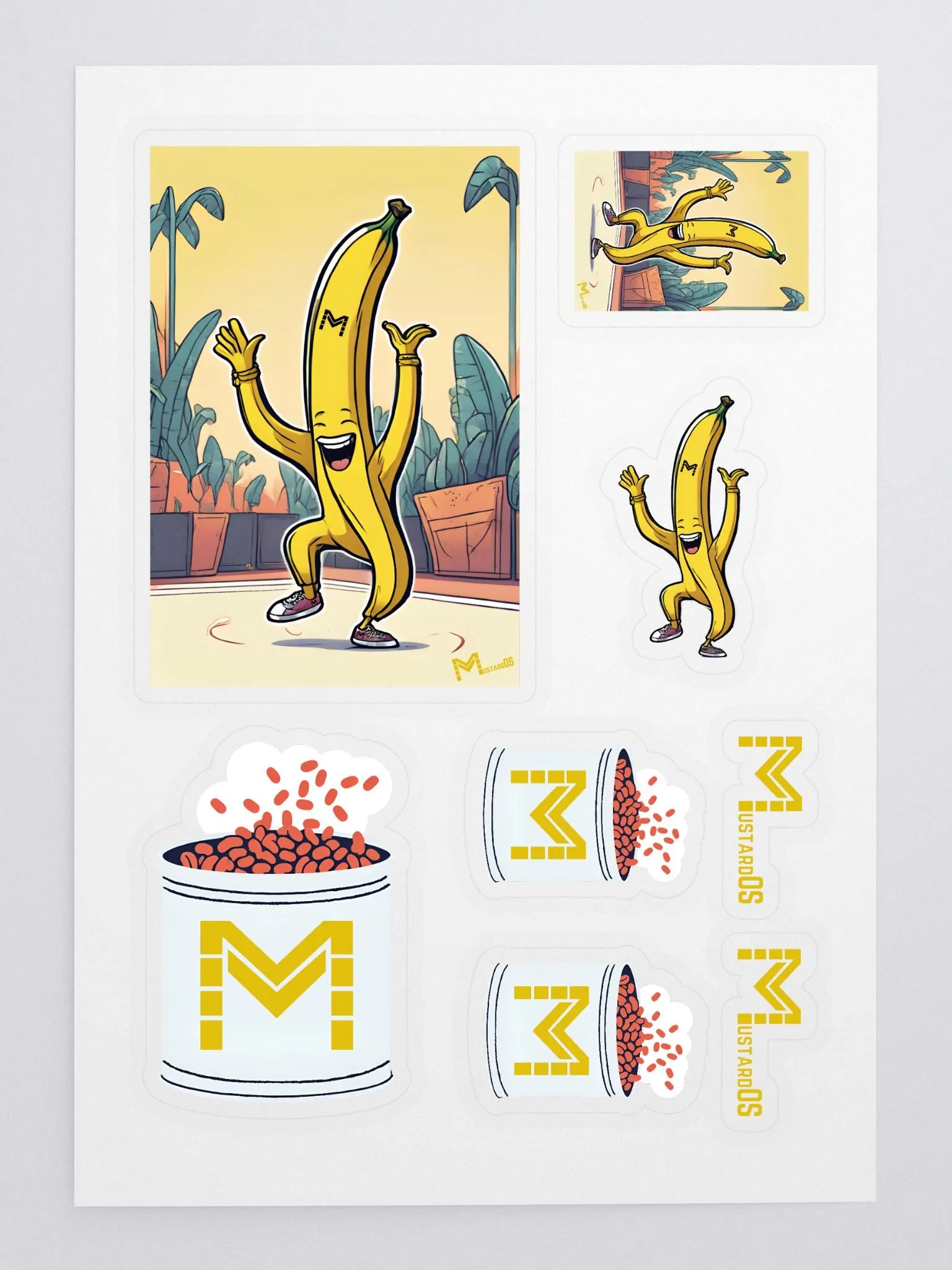Beans and Banana Stickers product image (3)