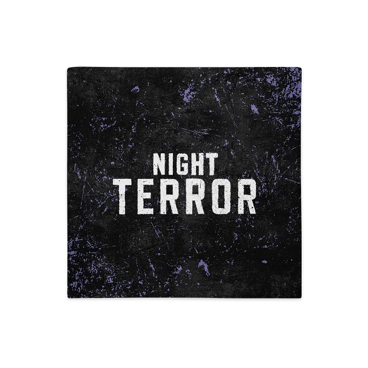 NIGHT TERROR: 90s Themed Print Premium Square Pillow Case product image (1)