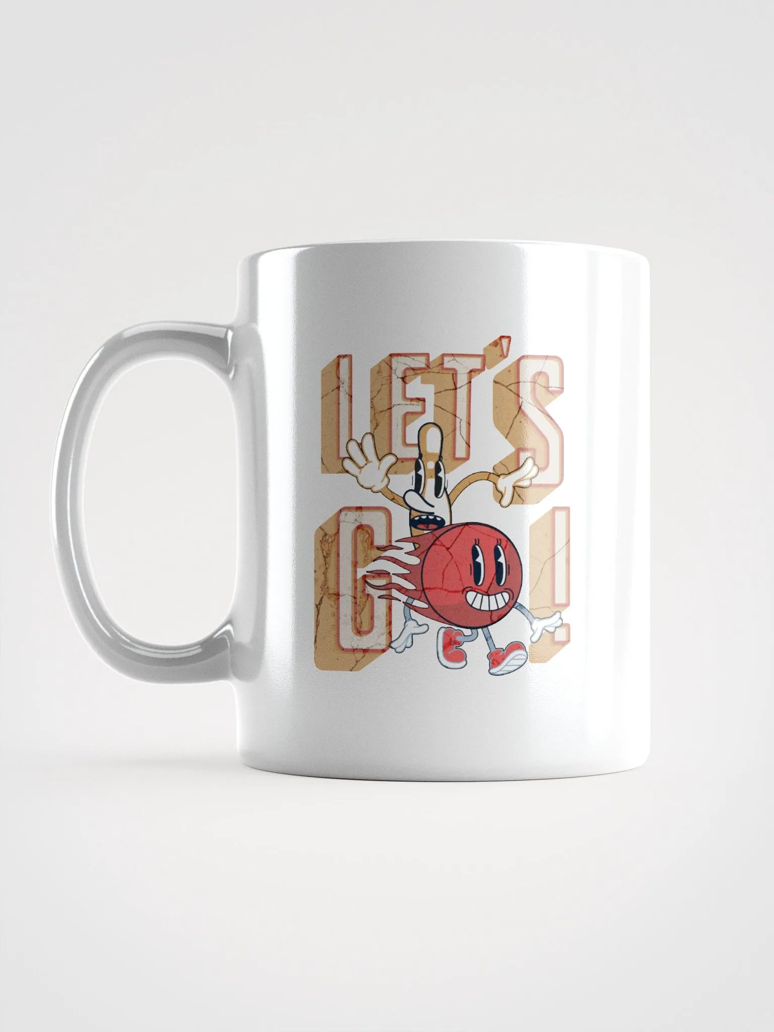 Let's Go Mascot Bowling Cheerful Mug product image (1)